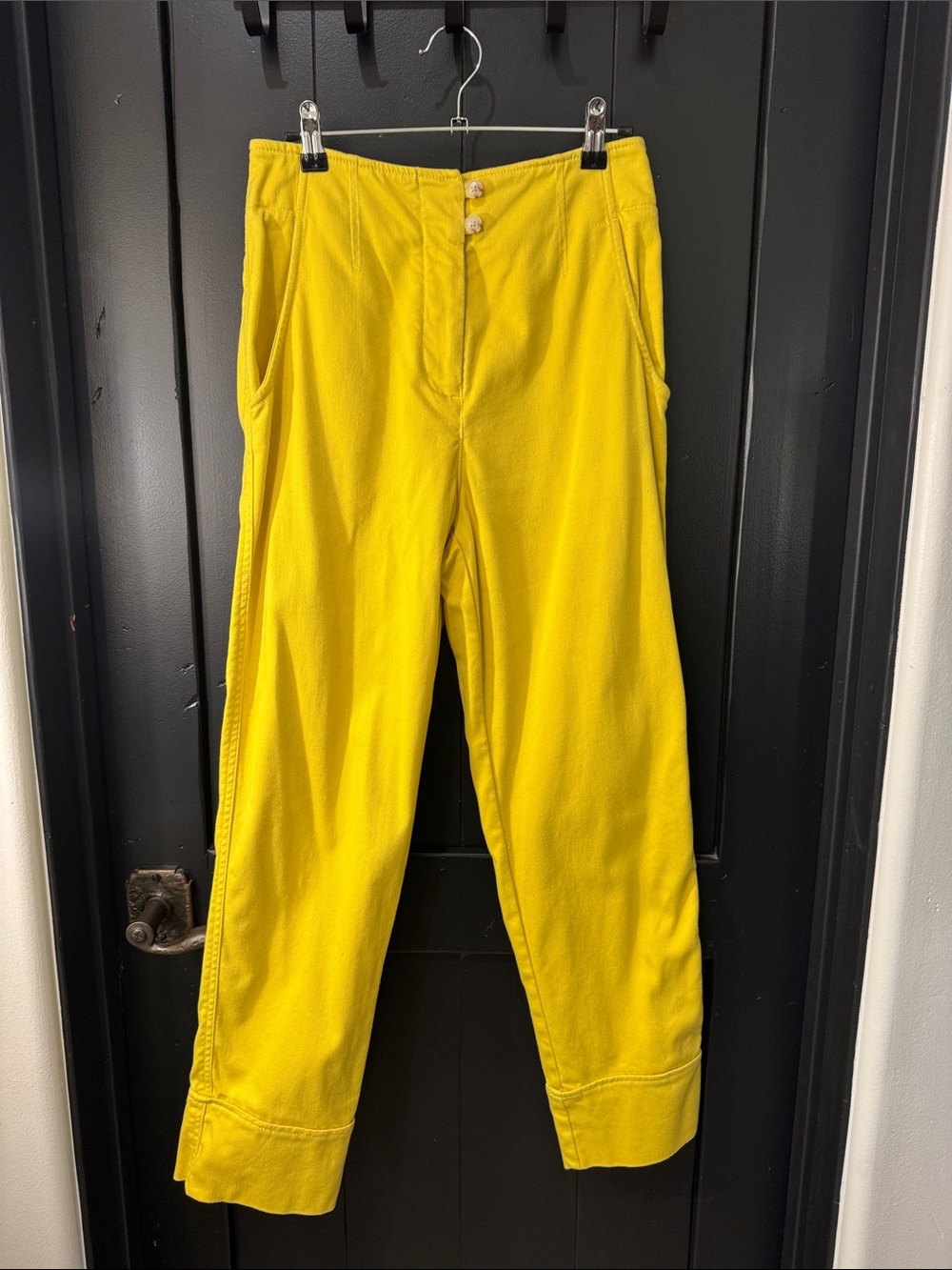 Women’s Maeve Yellow Casual cropped pants